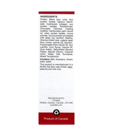 ProtiDiet Banana Bread Protein Bar (7/Box) - High Protein 15g, Low Calorie & High Fiber - Buy Online on GoSupps.com