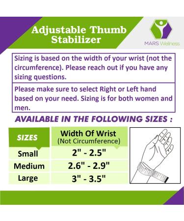 MARS WELLNESS CMC Joint Thumb Arthritis Brace - Medium - Right Hand | Stabilizing Splint for Osteoarthritis | Arthritis Thumb Support - Buy Online on GoSupps.com
