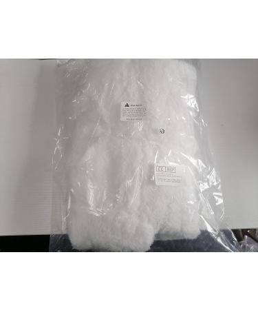 Newborn Baby Cartoon Bear Snowsuit | Winter Fleece Hooded Romper 6-9 Months White - Buy Online on GoSupps.com