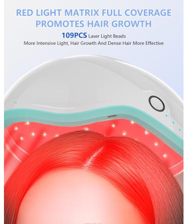 Laser Hair Growth Cap Device Red Light Therapy Hair Loss Treatment for Men & Women-FDA Cleared -1.00g - Buy Online on GoSupps.com