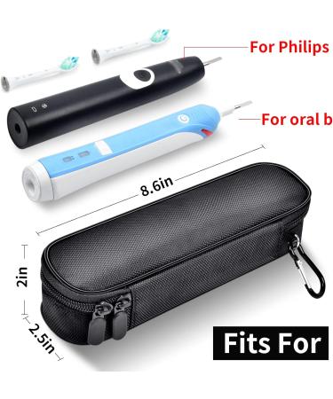 Electric Toothbrush Travel Case for Oral-B Pro & Philips Sonicare - Black (Box Only) - Buy Online on GoSupps.com