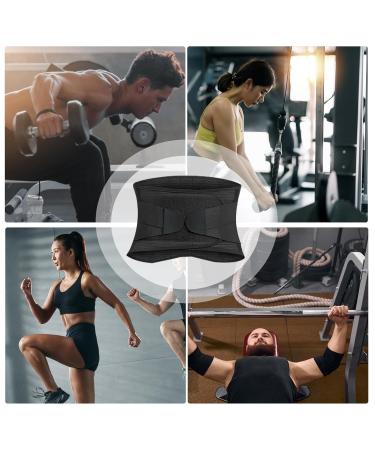 Siopob Back Brace | Anti-Skid Lumbar Support - Lower Back Brace With Adjustable Support Straps Anti-Skid Sweat- Band Com-fortable Gym Accessories Black Size M - Buy Online on GoSupps.com