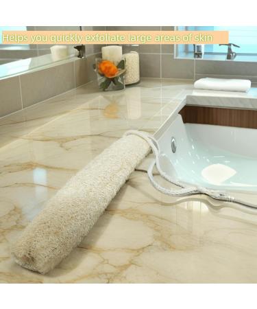 Natural Loofah Sponge & Body Massager - Premium Exfoliating Bath Spoon for Luxurious Shower Experience - Buy Online on GoSupps.com