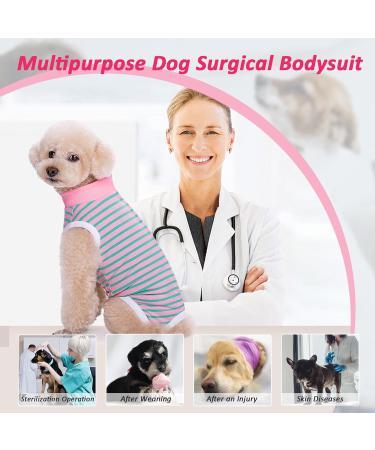 Lyneun XL Pink Dog Recovery Suit Soft Breathable Alternative to Cone for Male & Female Dogs Post-Surgery Wound Protection & Allergy Relief - Buy Online on GoSupps.com