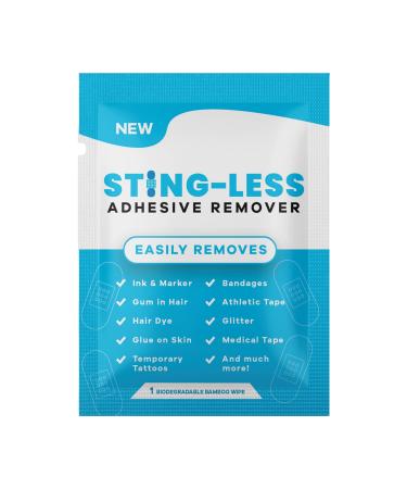 New Sting-Less Adhesive Remover Wipes | Bandage Adhesive Remover for Skin | Medical Adhesive Remover Wipes | Removes Bandages, Medical Tape, & Skin Adhesive Remover | Stoma Wipes | 50 Wipes