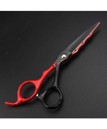 6.0 inch standard professional hairdressing scissors unique black and red scissors hairdressing tools supplies household scissors (set) - Buy Online on GoSupps.com