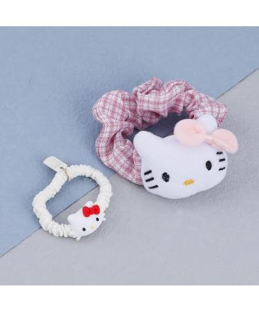 Cute Cartoon Kawaii Hair Accessories Set for Women and Girls - 4pcs Headbands, Hair Clips and Ties - Coral Hair Band Collection - Buy Online on GoSupps.com