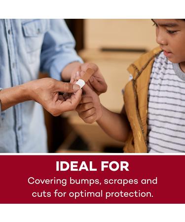 Dealmed Fabric Fingertip Adhesive Bandages - 100 Count (1 Pack), Latex-Free, Non-Stick Pad, 1 3/4 x 3 - First Aid Wound Care - Buy Online on GoSupps.com