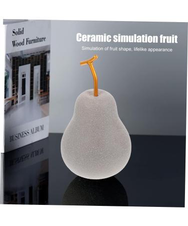 Zerodeko 1pc Simulated Fruit Ornaments Decorative Apples Tv Stand Decor Items Home Accents Decor Porcelain Figurine Bookcase Decor Work Desk Decor Vegetables Accessories Christmas Ceramics Silver M - Buy Online on GoSupps.com