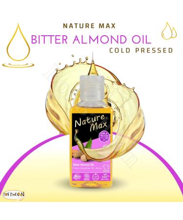 Buy Nature Max Bitter Almond Oil 2.7 oz - Pure Cold Pressed Oil for Hair & Skin Care | Premium Natural Skincare Solution - Fast International Shipping - Buy Online on GoSupps.com