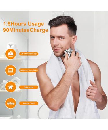 2024 Upgrade 7-in-1 Head Shaver for Bald Men | IPX7 Waterproof Electric Razor | Perfect Grooming Kit with LED Display - Buy Online on GoSupps.com