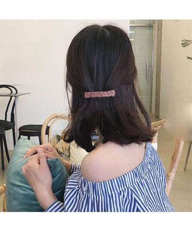 Elegant 7 PCs Women Hair Clips - Crystal Fashion Hair Pins & Automatic Colorful Hair Clamps for All Hair Types - Buy Online on GoSupps.com