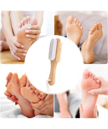 Pumice Foot Scrubber Dual-Function Foot Pumice Scrubber Foot Brush for Shower Foot Pumice Stone for Feet Dry Skin Removal Cracked Heels - Buy Online on GoSupps.com