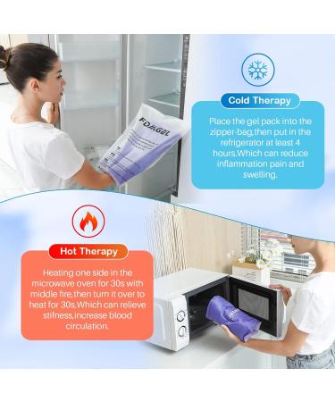 FDMGEL Reusable Gel Ice Pack for Injuries - Cold & Hot Therapy Wrap for Back, Shoulder, Knee, Arm, Leg - Muscle Spasm Relief and Recovery - Buy Online on GoSupps.com