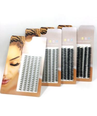 5Rows Individual Lashes Natural Soft Thick Cluster False Lashes 10D/20D/30D/40D Mink Volume Eyelashes Eye Extension Makeup Tool (13mm 0.07mm-C-40D) 0.07mm-C-40D 13mm