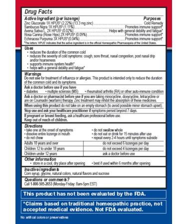 Cold-EEZE Plus Defense Cold-Shortening Lozenges 12 Count - Citrus Elderberry Flavor (Pack of 1) - Buy Online on GoSupps.com