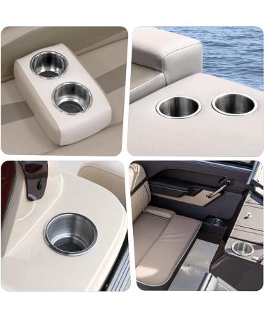 Marinebaby Stainless Steel Cup Drink Holder with Drain Marine Boat Rv Camper 2 - Buy Online on GoSupps.com