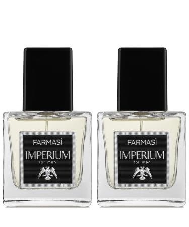 FARMASi 2-Pack Imperium Perfumed Water For Men - Eau De Parfum Sophisticated Scent Long-Lasting Masculine Aroma Modern Elegance Signature Fragrance Bold Scent 1 Count (Pack of 2)
