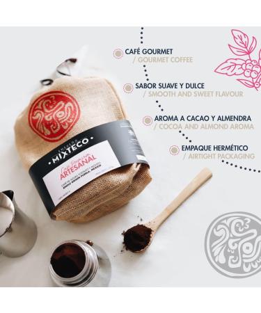 Ensue o Mixteco - Caf Moulu Arabica Torr fi | Notes de Cacao et Amande | Naturel Go t Doux - Production 100% Artisanale (Paquet de 2) - Buy Online on GoSupps.com