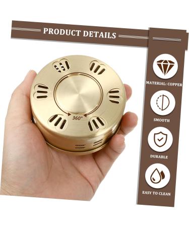 Homsfou Moxibustion Box - Copper Moxibustion Burner & Canister for Healing | International Shipping Available - Buy Online on GoSupps.com