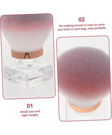 Housoutil the face Mushroom head small powder brush Foundation Brush cosmetics tools makeup powder makeup brush for powder face blush brush artificial fiber flat tool - Buy Online on GoSupps.com