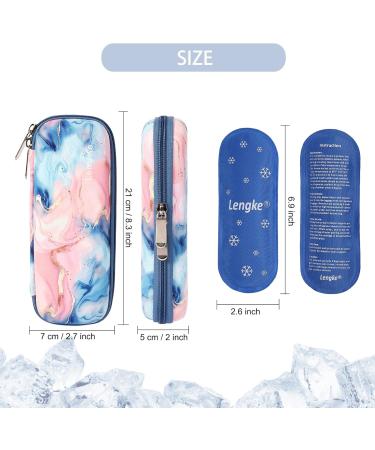 Bomkee Insulin Pen Bag Cooling Medication Bag for Diabetes with 2 Cooling Packs Stylish Drive Sand & Pink Perfect for Travel - Buy Online on GoSupps.com