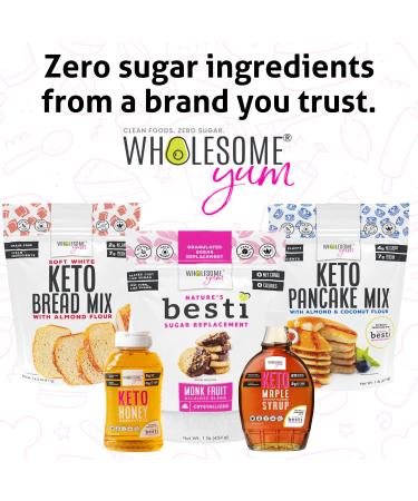 Wholesome Yum Keto Pancake Mix - Low Carb Almond Flour Pancakes - Non GMO, Gluten-Free, Grain-Free (16 oz) - Buy Online on GoSupps.com