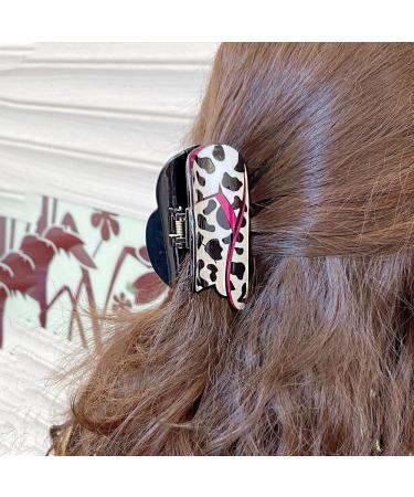 5Pcs Western Cowboy Hair Claw Clips - Leopard Star Print Hair Grab Clips for Women & Girls - Buy Online on GoSupps.com