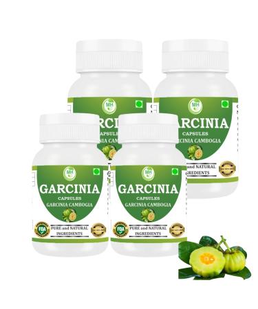 Garcinia Cambogia Capsules 500 mg (9:1 Extract) 240 Veg Capsules | for Men & Women | Plant-Based Herbal Supplement | Vegan & Gluten-Free (Pack of 4) 120 Count (Pack of 2)