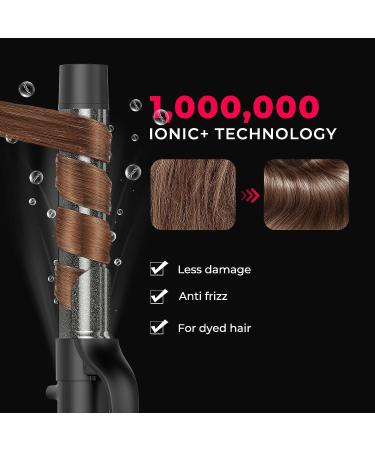 TYMO Rotating Curling Iron  Automatic Hair Curler  1 1/4 Inch Ionic Self Curling Iron  Curling Wand for Waves with Extra Long Tourmaline Ceramic Barrel  Up to 430 - Buy Online on GoSupps.com