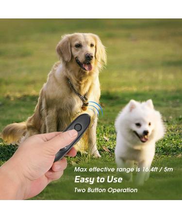 Poiiopy Ultrasound Anti-Bell Device for Dogs | Rechargeable 2-in-1 Safe Dog Training | 5m Range & Variable Frequency - Buy Online on GoSupps.com