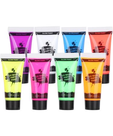  Zerodis Zerodis 10ml Body Paint Set Fluorescent Body Paint for Black Light Makeup Perfect for Festivals and Parties - Buy Online on GoSupps.com