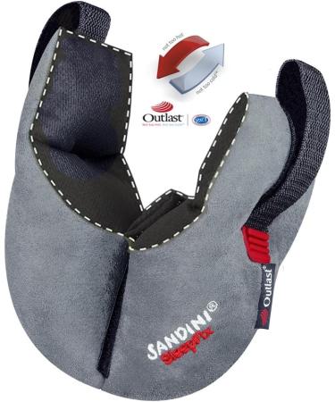 SANDINI SleepFix Kids Outlast Child Neck Pillow - Supportive Temperature-Regulating Neck Cushion for Car, Bike, and Travel - Prevents Head Tilting - Anthracite - Buy Online on GoSupps.com