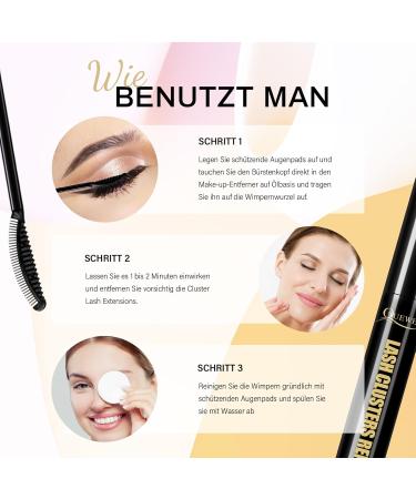 Quewel Eyelash Glue & Remover Kit - Individual & Cluster Eyelash Extensions - DIY Lash Bond Seal - Clear 1 Piece - Buy Online on GoSupps.com