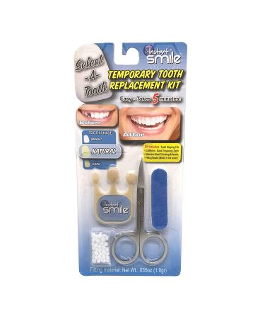 Instant Smile Temporary Tooth Replacement Kit - Natural Shade with Thermal Fitting Beads - Buy Online on GoSupps.com