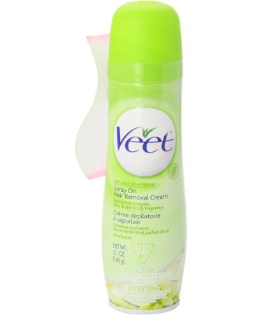 VEET Spray On Hair Removal Cream for Dry Skin - 5.1 OZ | Fast & Gentle Hair Removal | International Shipping Available - Buy Online on GoSupps.com