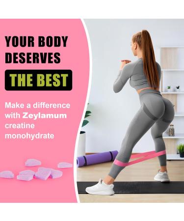 Creatine Monohydrate for Women - 3000 MG Supplement with Hydrolyzed Collagen & BCAA | Muscle Builder Strength Energy Boost Vegan Non-GMO Sugar Free - 30 Servings - Buy Online on GoSupps.com