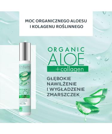 Eveline Cosmetics Organic Aloe + Collagen Eye Contour Roll-on 15ml | Hydrating Moisturizer for Youthful Skin | Ship Worldwide - Buy Online on GoSupps.com