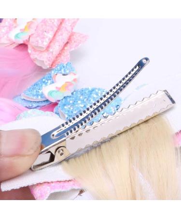 10 Unicorn Hair Clips & Purple Wig Needles Set | Color Gradient Princess Accessories for Parties & Dress Up - Buy Online on GoSupps.com