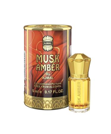 DJ Musk Amber Attar | Woody & Spicy Fragrance | Non-Alcoholic | Long Lasting Attar for Men - 5 ML