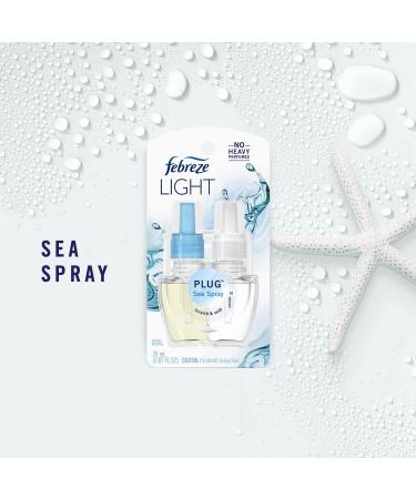Febreze LIGHT Fade Defy PLUG Air Freshener Sea Spray 0.87 fl. oz. Oil Refill - Buy Online on GoSupps.com