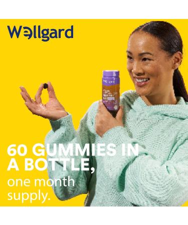 Biotin Hair Growth Gummies | Wellgard Vegan Biotin Supplements | Chewable B7 Vitamins | Mixed Berry Flavour - Buy Online on GoSupps.com