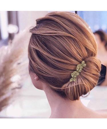 Dervivea Vintage Butterfly Hair Comb Clip Gold Butterfly Hair Side Comb Bohemia Gold Hair Combs Metal Hair Combs Barrette Decorative Hair Accessories For Women and Girl Headdress - Buy Online on GoSupps.com