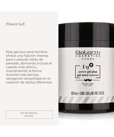 Salerm Cosmetics Homme Power Gel 17.6 oz - Strong Hold Hair Gel for Men | International Shipping Available - Buy Online on GoSupps.com