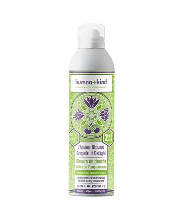 Human+Kind Shower Mousse Body Wash - Suitable For Sensitive Skin - Delicately Fragranced - Leaves Your Body Feeling Cleansed And Beautifully Soft - Nourishes Dry Skin - Grapefruit Delight - 6.76 Oz. Grapefruit Delight 6.76 - Buy Online on GoSupps.com