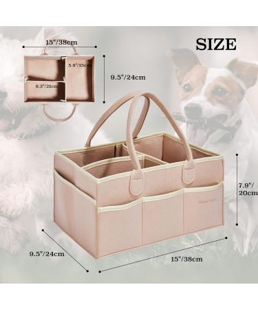 Huhynn Pet Care Bag | Dog Care Accessories Organizer for Outdoor Travel | Khaki Dog-Fur Care Bag - Buy Online on GoSupps.com