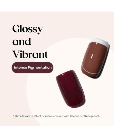 Beetles 6 Color Gel Nail Polish Set - Modern Retro Fall/Winter Shades - Soak Off Gel Polish Kit with LED Lamp - Christmas Nail Art DIY at Home - Brown, Yellow, Gold Glitter, Wine Red - A-Modern Retro Collection - Buy Online on GoSupps.com