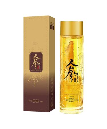 Kixolazr Ginseng Serum Ginseng Extract Liquid 120ml Ginseng Peptide Face Oil Anti-Aging Cleansing and Moisturizing Oil Ginseng Extract for All Skin Types