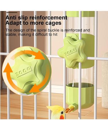 Quotent Bird Cage Water Dispenser - 200ml Automatic Water Bottle for Birds Ideal for Parrots & Small Pets - Buy Online on GoSupps.com