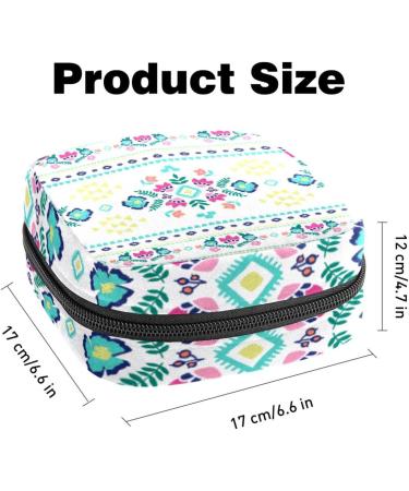 Shop Portable Women's Binding-Up Bags | Menstrual Cup & Pad Bags for Teens | Vintage Flower Pattern Accessories - Buy Online on GoSupps.com